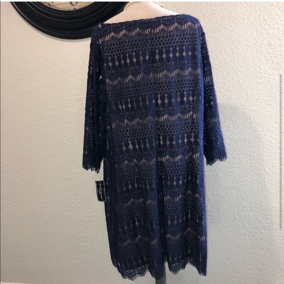 Navy blue “Shift” dress - Picture 3 of 5